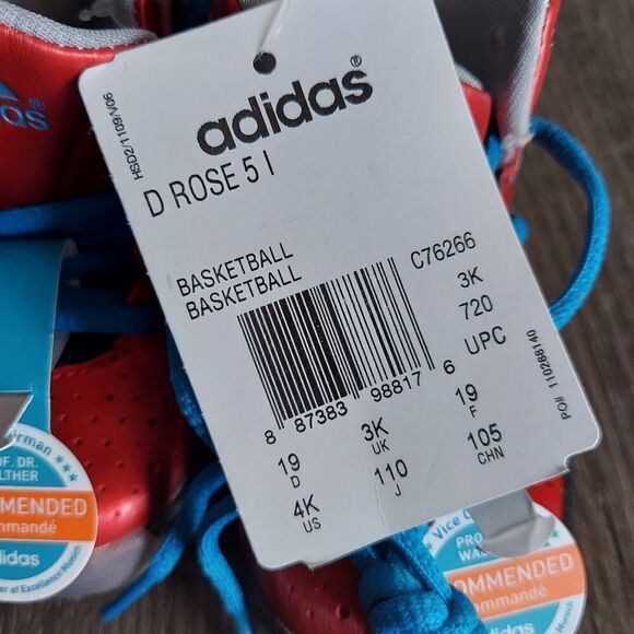 Adidas D Rose 5 GS (C76266) Basketball Shoe Size 4K - Picture 9 of 11
